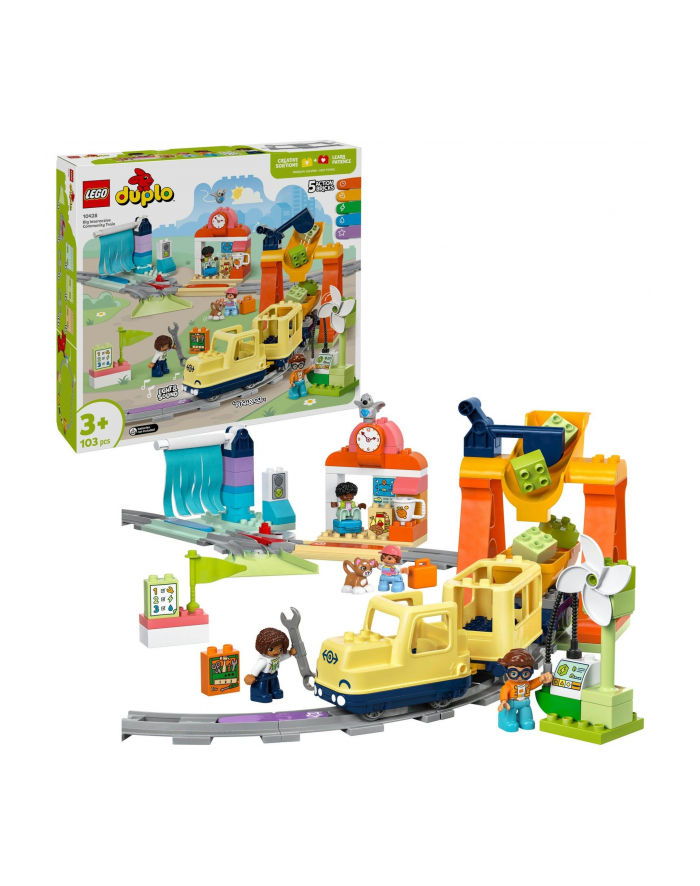LEGO 10428 DUPLO TOWN Duży interaktywny pociąg miejski główny