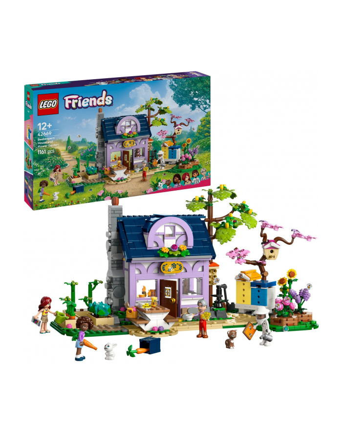 LEGO 42669 FRIENDS Dom pszczelarzy i kwiatowy ogród główny