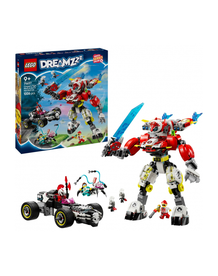 LEGO 71497 DREAMZZZ Tygrysi mech Coopera i hot rod Zero główny