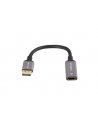 lanberg Adapter Displayport(M)- HDMI(F)8K na kablu 20cm srebrny - nr 6