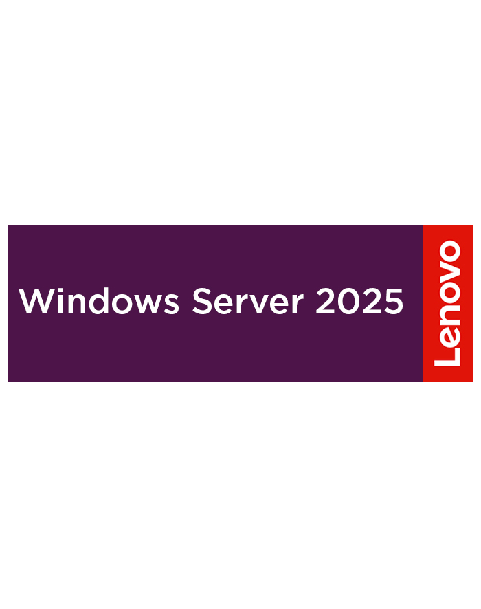 LENOVO Windows Server 2025 Standard Additional License 16 core No Media/Key APOS główny