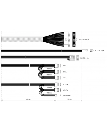 akyga Zasilacz ATX 500W AK-B1-500 P4 PCI-E 6+2 pin 3x SATA 2x Molex PPFC  FAN 12cm nr 2