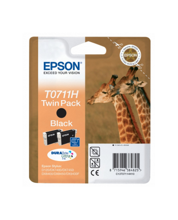 Tusz Epson T0711 Black Dwupak