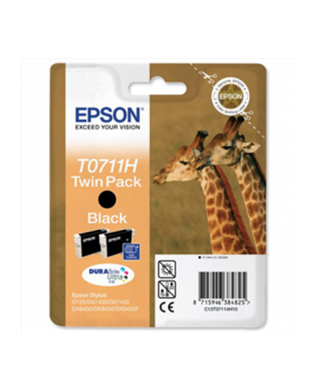 Tusz Epson T0711 Black Dwupak