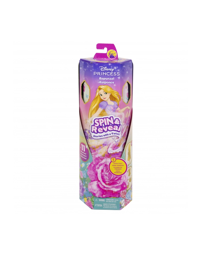 Disney Princess Lalka Roszpunka Spin'amp;Reveal HTV86 MATTEL główny