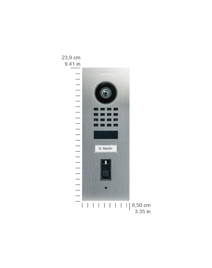 Doorbird System Dostępowy 423872172 Podtynkowy Ip65 D1101FVFINGERPRINTP50UP główny