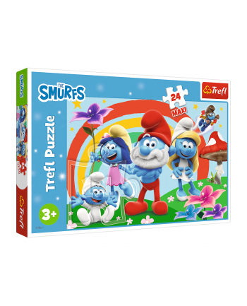 Puzzle 24el Maxi Smerfny dzień. Smerfy 14374 Trefl