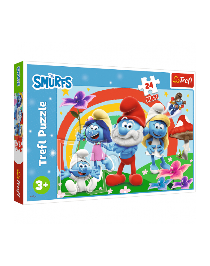 Puzzle 24el Maxi Smerfny dzień. Smerfy 14374 Trefl główny