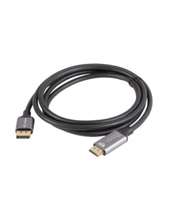 lanberg Kabel Displayport(M)-HDMI(M)1.8M 4K czarno-srebrny