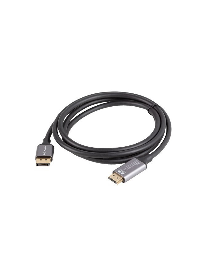 lanberg Kabel Displayport(M)-HDMI(M)1.8M 4K czarno-srebrny główny