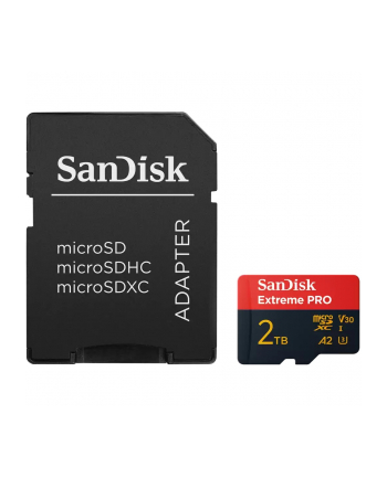 SanDisk microSDXC 2TB Extreme Pro A2 C10 V30 UHS-I U3 nr 1