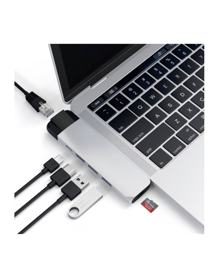 Satechi Type-C Pro Hub 4K HDMI with Ethernet silver główny