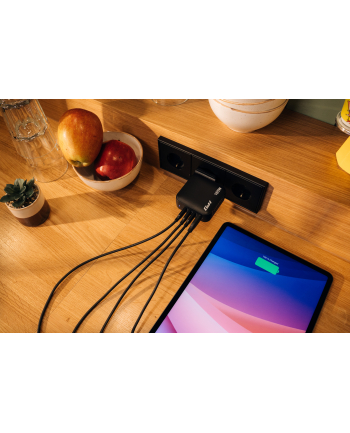 Verbatim Mini GaN Charger 165W 3xUSB-C 1xUSB-A US/EU/UK A.32216