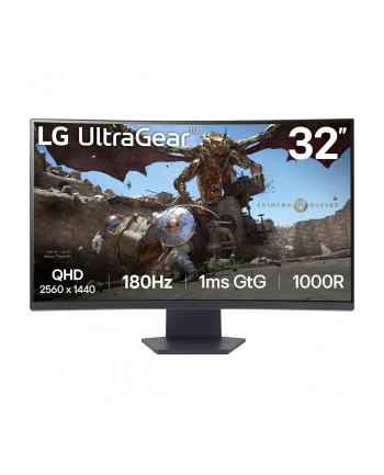 lg electronics Monitor 32GS60QC-B 31.5 cala QHD 1000R Curved 180Hz nr 1
