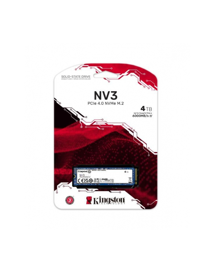 kingston Dysk SSD NV3 4TB M.2 2280 PCI-e 4.0 NVMe 6000/5000 główny