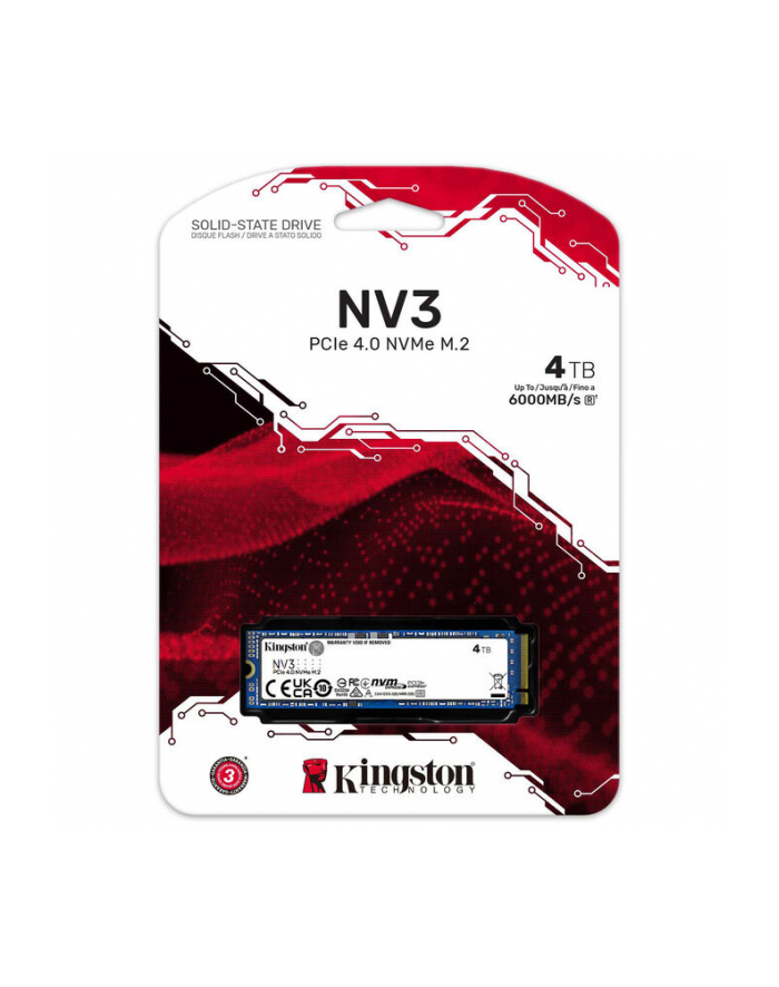 kingston Dysk SSD NV3 4TB M.2 2280 PCI-e 4.0 NVMe 6000/5000 główny