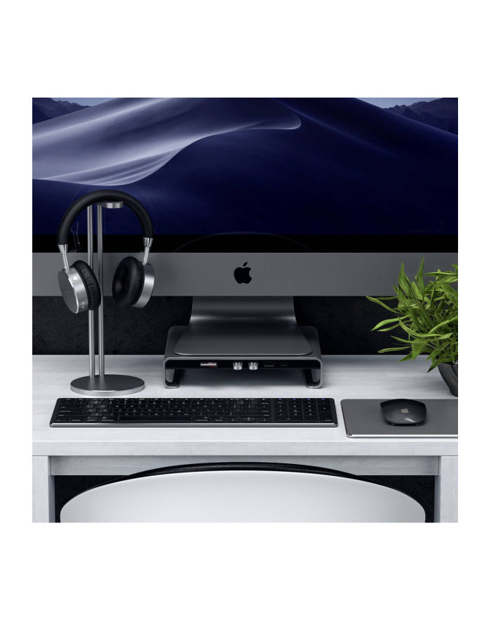 Satechi Aluminum Monitor Stand Hub for iMac space gray główny