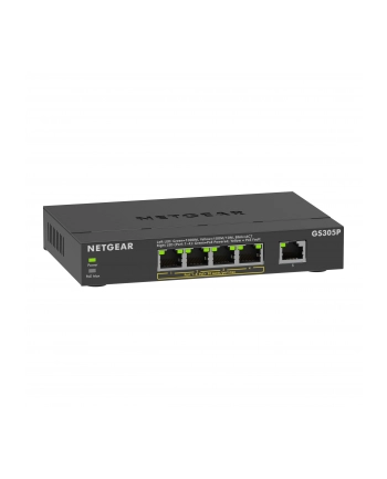 netgear Przełącznik niezarządzalny GS305P-300EUS PoE+ Gigabit 5-portowy SOHO z serii 300 nr 1