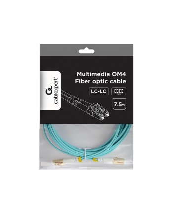 gembird Kabel światłowodowy wielomodowy duplex OM4 50/125,LC/LC,7.5m nr 2