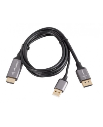 lanberg Kabel HDMI(M)-Displayport(M) 1M 4K czarny nr 2