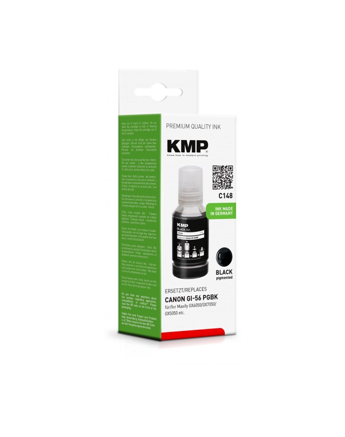 KMP C148 Tintentank czarny kompatibel mit Canon GI-56 PGBK główny