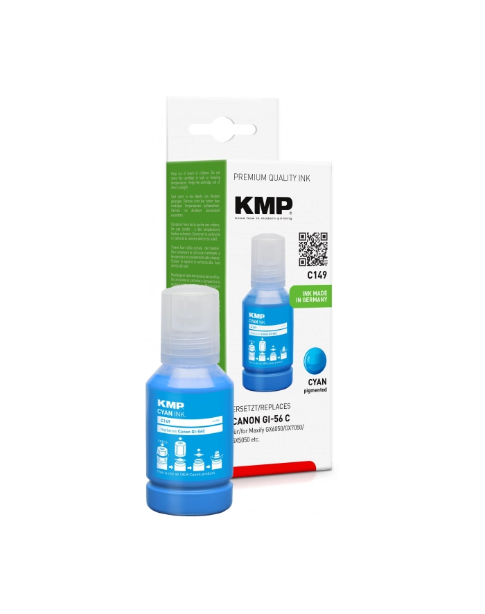 KMP C149 Tintentank cyan kompatibel mit Canon GI-56 C główny
