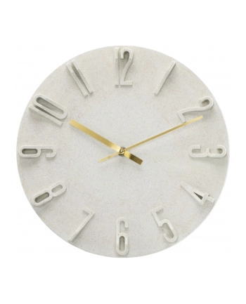 Hama Wanduhr Korfu beige    30cm 3D Ziffern                185880 nr 1