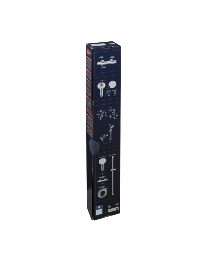 Grohe Grohtherm 800 Thermostat- Brausebatterie 1/2  mit Brause główny