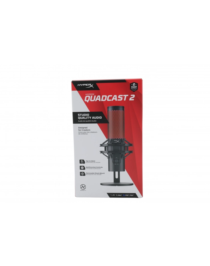 hyperx Mikrofon Quadcast 2 czarny główny