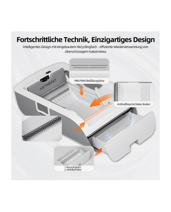 Astropet Selbstreinigende Katzen toilette tastengesteuert Helios