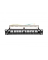 Patch panel pusty Lanberg 12 Port 1U 10'' FTP z organizerem do modułów Keystone czarny - nr 4