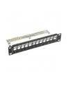 Patch panel pusty Lanberg 12 Port 1U 10'' FTP z organizerem do modułów Keystone czarny - nr 7