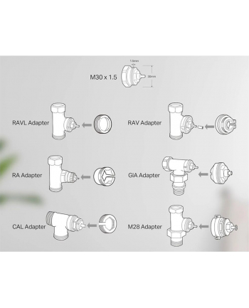 Termostat IMOU Thermo (IOT-TRV1-EU) ZigBee