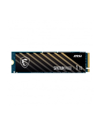 Dysk SSD MSI SPATIUM M450 1TB PCIe 4.0 NVMe M.2 2280 (3600/3000 MB/s) 3D NAND nr 1