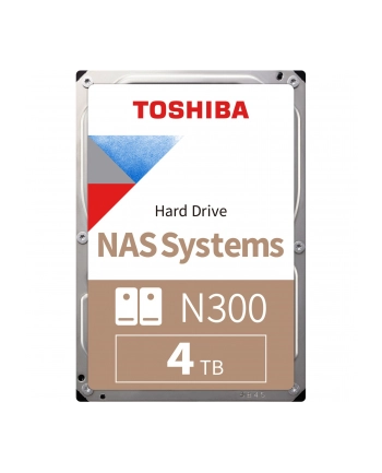 Dysk Toshiba N300 HDWG740EZSTC 4TB 3,5'' 7200 512MB SATA III NAS RETAIL