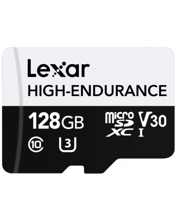 lexar Karta microSD 128GB C10 A1 U3 V10 100/45MB/s CL10 adapter nr 1