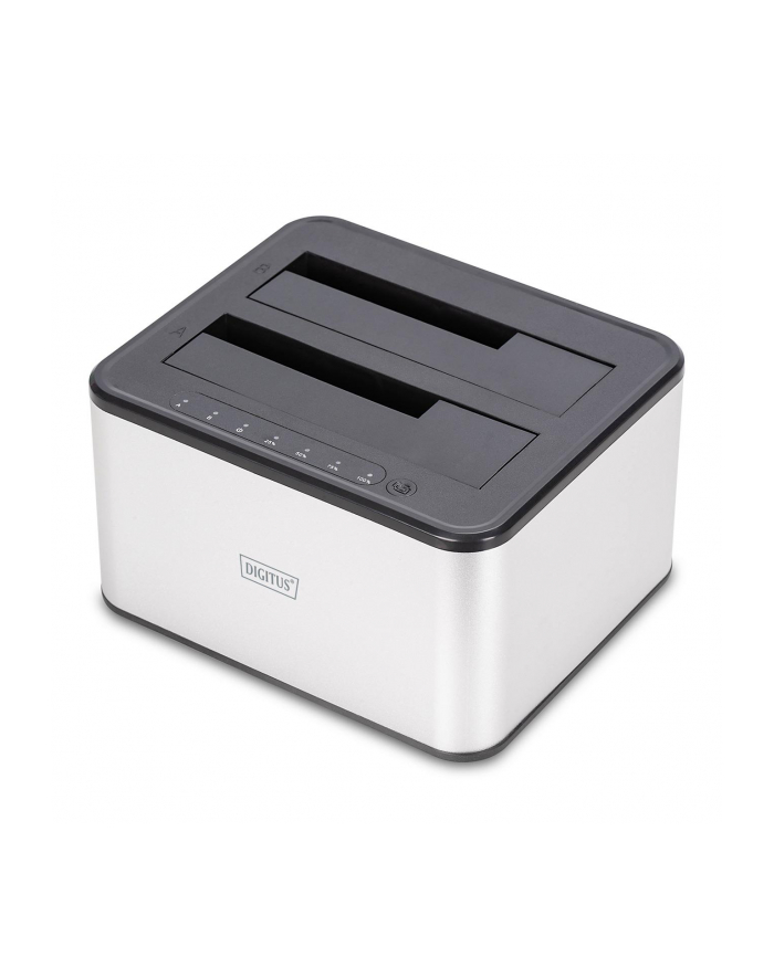 Stacja dokująca DIGITUS USB 3.0 Super Speed do 2x SSD/HDD 2.5/3.5''SATA III max. 2x20TB z funkcją klonowania główny