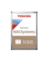 Dysk Toshiba N300 HDWG62AUZSVA 20TB 3,5'' 7200 512MB SATA III NAS BULK - nr 1