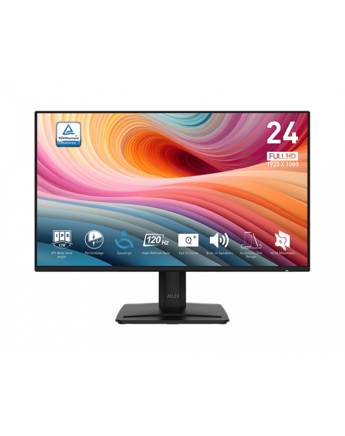 Monitor MSI 23,8'' PRO MP242A E2 HDMI DP VGA głośniki 2x2W główny