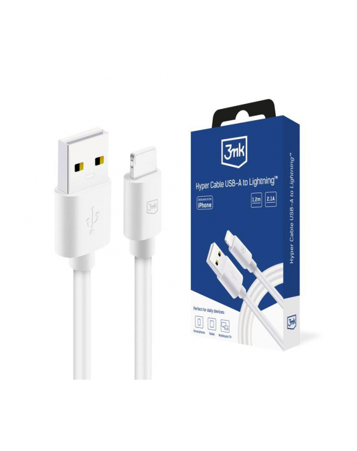 3mk pczerwonyection Kabel USB 3mk Hyper Cable A to Lightning 1.2m główny