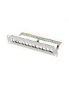 Patch panel pusty Lanberg 12 Port 1U 10'' FTP z organizerem do modułów Keystone szary - nr 6