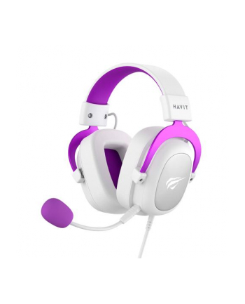 Słuchawki gamingowe Havit H2002d biały/fioletowy nr 2