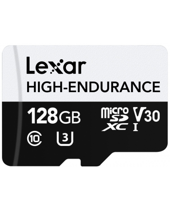 lexar Karta microSD 128GB C10 A1 U3 V10 100/45MB/s CL10 adapter nr 1