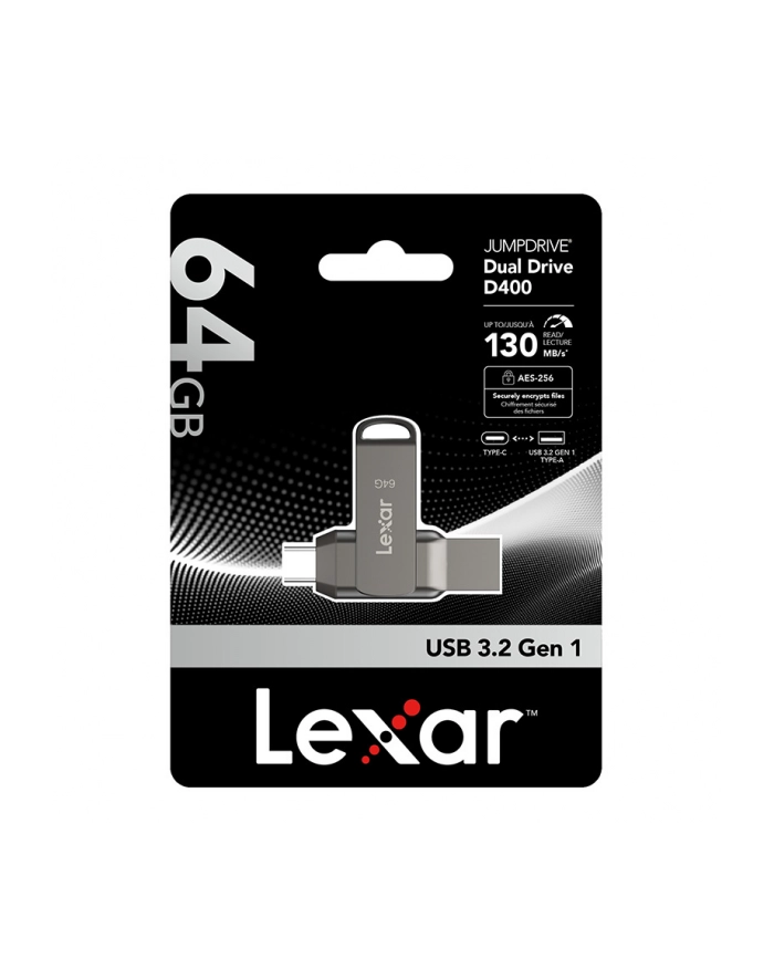 lexar Pendrive Dual Drive D400 64GB USB-C/A 3.1 130MB/s główny
