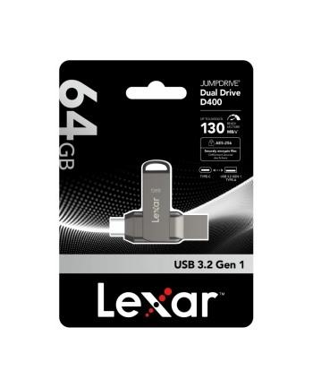 lexar Pendrive Dual Drive D400 64GB USB-C/A 3.1 130MB/s nr 2