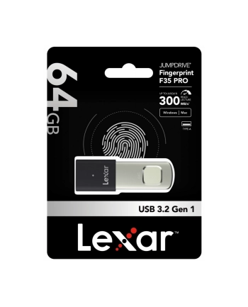 lexar Pendrive F35pro Fingerprint 64G USB 3.2 Gen1 300/150MB/s nr 2