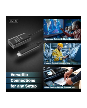 digitus Kabel przedłużający aktywny USB-C - USB-C, USB 3.2 Gen2, 10Gbps, 5m