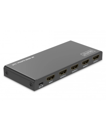 Rozdzielacz/Splitter DIGITUS HDMI 1x4, 4K/60Hz UHD z HDR, 18 Gbps, HDCP 2.2, EDID nr 1