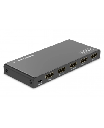 Rozdzielacz/Splitter DIGITUS HDMI 1x4, 4K/60Hz UHD z HDR, 18 Gbps, HDCP 2.2, EDID nr 2