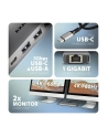 axagon HMC-7HX2 Wieloportovy hub USB 7in1, 5Gbps, 2x USB-A, 1x USB-C, 2x HDMI 4K/60Hz, GLAN, PD 100W, 15cm USB-C kabel - nr 3